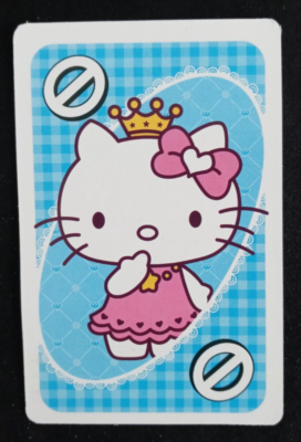 Hello Kitty Sanrio Uno Card Blue Hello Kitty Skip Card | eBay