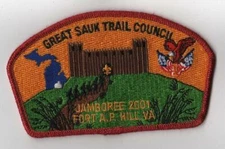 Great Sauk Council 2001 JSP Jamobree Red Myl Michigan CSP