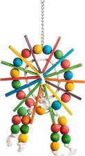 Prevue Pet Products Physical Mental Ferris Wheel Bird Toy Shreddable Parrot Toy