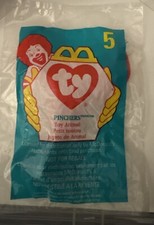 TY Teenie Beanie Baby: 1999 McDonald's Happy Meal Toy - Pinchers the Lobster