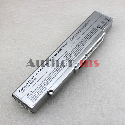 VGP-BPS9 Battery for Sony VAIO VGN-AR CR VGP-BPS10 VGP-BPS9/B VGP-BPS9A/B Silver