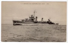 1940-1946 Destroyer DD-423 USS Gleaves - American Art Postcard Co Postcard