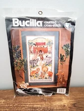 Bucilla Vintage NOAH'S ARK Counted Cross Stitch Kit # 40632  