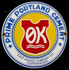VINTAGE OK PRIME PORTLAND CEMENT 12” PORCELAIN SIGN CAR GAS OIL GASOLINE