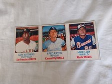 1975 Hostess 3 Card Panel - 31-33 Gary Matthews Freddie Patek Mike Lum