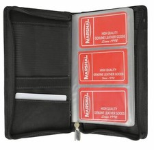 NEW 120 Sheets Business Name ID Credit Cards Holder Book Zipper Organizer Wallet