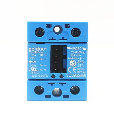 compatible Celduc solid state relay SOB965660 50A 24-600VAC
