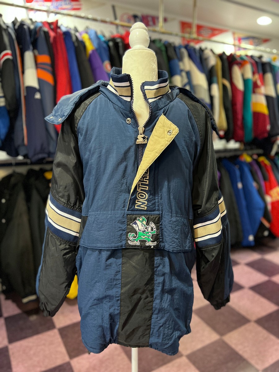 Vintage Starter Jacket Notre Dame Pullover Medium | eBay