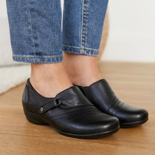 Dansko Franny Size 38 US 8 Black Women's Leather Closed Toe Comfort Loafer Shoes