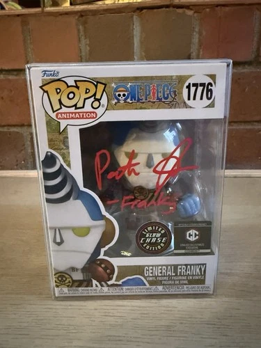 Funko Pop One Piece General Franky Chalice Exclusive Chase Signed Patrick Seitz