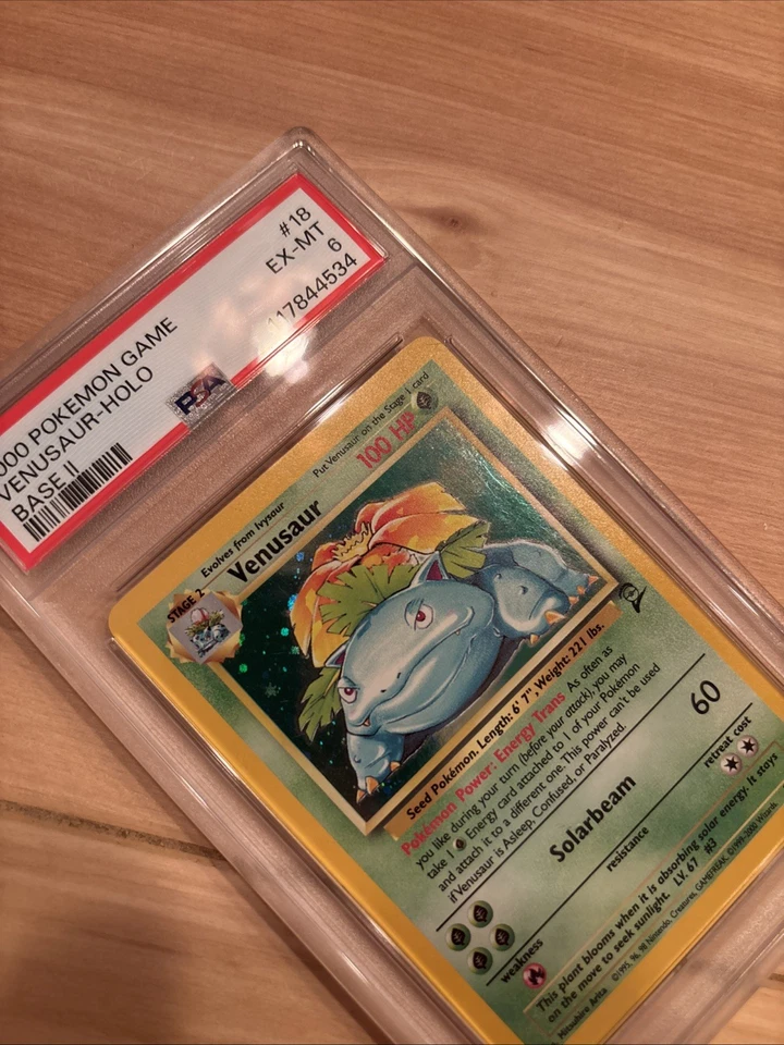 Базовый набор PSA 6 Venusaur 015/102 2 голограммы WOTC - Изображение 2 из 4