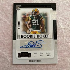 NFL panini Eric stokes auto PACKERS