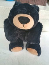 Aurora World 20" Hugga Wug Grizzly Black Bear Snuggly Soft Floppy Stuffed Animal