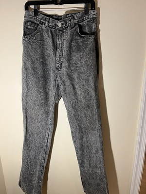 #ad #ad Vintage Steel Jeans Men’s 33x32 Acid Wash Black Straight Legs Made In USA $29.99