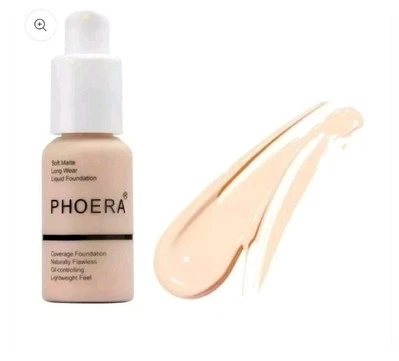 PHOERA Foundation Concealer Full Coverage Makeup Porcelain