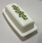 Vintage  Pyrex Spring Blossom Crazy Daisy Covered Butter Stick Dish