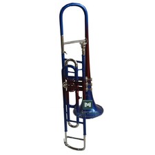 Bb Valve Trombone Brass Instrument 3-Valve Design With a Hard Carry Case.
