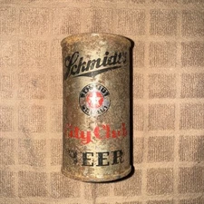 SCHMIDT'S CITY CLUB FLAT TOP 12 OZ BEER CAN Jacob Schmidt Brewing ST. PAUL MN