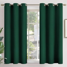 Blackout Thermal Short Bedroom Curtains 45 Inches Insulated Thermal Curtains