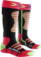 X-Socks Socken Ski Race Junior schwarz/rot Gr.24/26