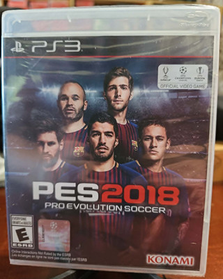 Pro Evolution Soccer 2018 (Sony PlayStation 3, 2017) New Factory Sealed