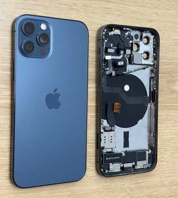 #ad iPhone 12 Pro Pacific Blue Back Housing Replacement Original OEM Grade B $69.99
