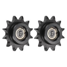 2pcs DIN(ISO) 08B Chain Idler Sprocket 8mm Bore, 1/2" Pitch, Hardened 12 Tooth