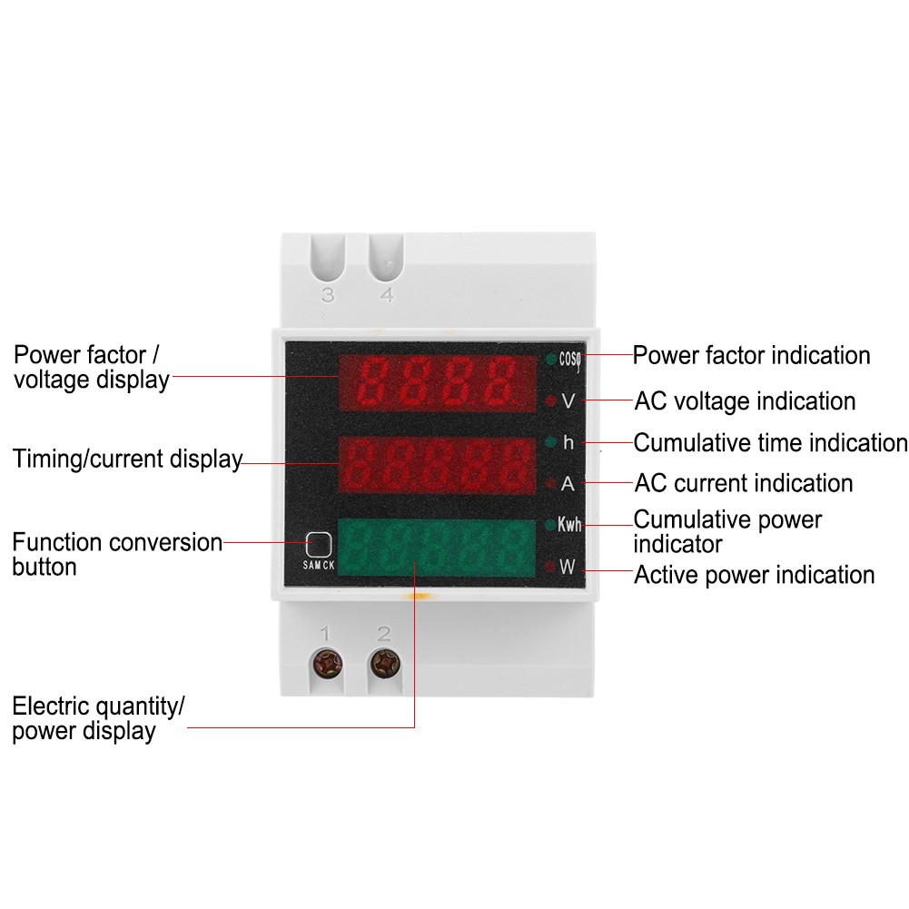 Voltage Meter D52-2047 Current Meter For Industrial Control Industrial Supplies☜