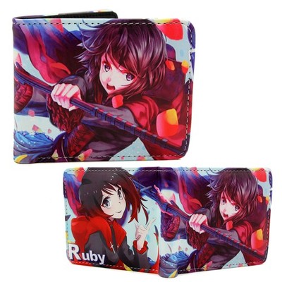 RUBY ROSE RWBY 4 in. Bi Fold Wallet (Anime Credit Card Billfold)