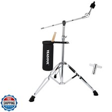 Cymbal Stand, Adjust high Boom and Straight Combo,Double Braced Legs with Rub