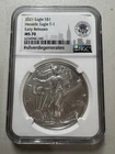 2021 Eagle S$1Heraldic Eagle T-1Early ReleasesMS 70