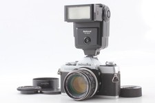  Exc 4 Minolta XG-E SLR Film Camera Body W/ Mc Rokkor-PF 58mm F1.4 From JAPAN