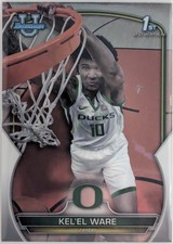2022-23 BOWMAN U KEL'EL WARE 1ST BOWMAN OREGON DUCKS #68 ROOKIE CARD. rookie card picture