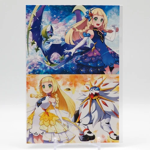 Lillie Lunala Solgaleo Pokemon Masters EX Postcard Anime Japan ZG385