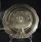 Vintage Amber Depression Glass 11 in Federal Glass Company Spoke Pattern