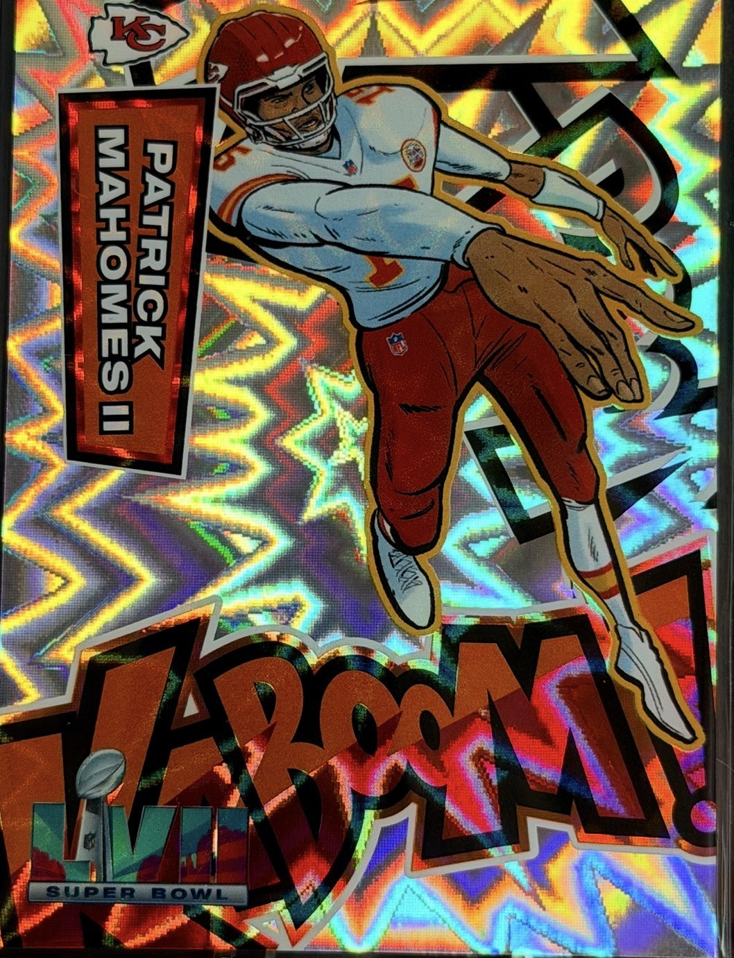 2025 Absolute Patrick Mahomes Kaboom Vertical Super Bowl LVII #1 Chiefs SSP