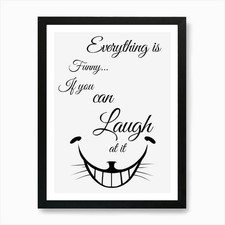 Alice im Wunderland, alles ist gerahmt Wandbild Poster Leinwanddruck Bild