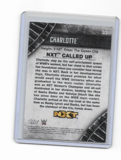 WWE Topps NXT 2016 Called Up Charlotte 2/25 Foto 2 de 2