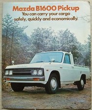 MAZDA B1600 PICK UP Sales Brochure 1973
