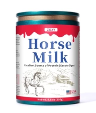 ZOXY Pure Horse Milk Powder 250g 100% Organic Halal Rich in Whey Protein