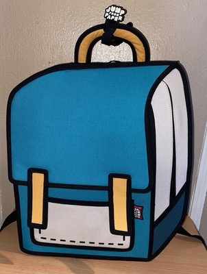 Jump From Paper Backpack Kids Spaceman Lightweight School and Travel Teal