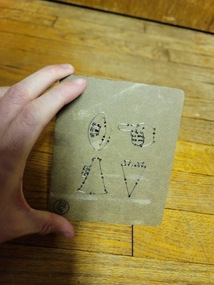 Sports Fever Accucut Diecut Wooden Block Mini VTG Crafts School DIY Football 