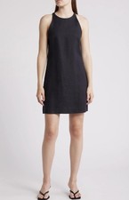 NWT! & Other Stories Cutaway Linen Minidress in Black Size 10