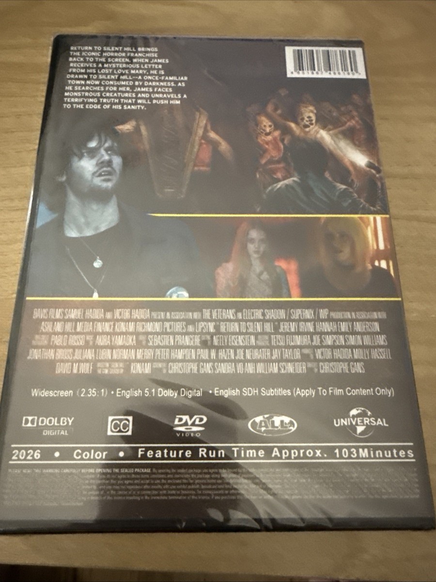 Return To Silent Hill (2026) Brand New Sealed DVD | eBay