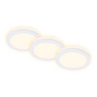 3 X Briloner Led Einbauleuchten Weiß Rund Ø8,6Cm IP44 3W Backlight Warm 3000K