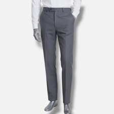 Calvin Klein Men Gray Slim-Fit Wool-Blend Suit Separate Pants Size 30W 30L