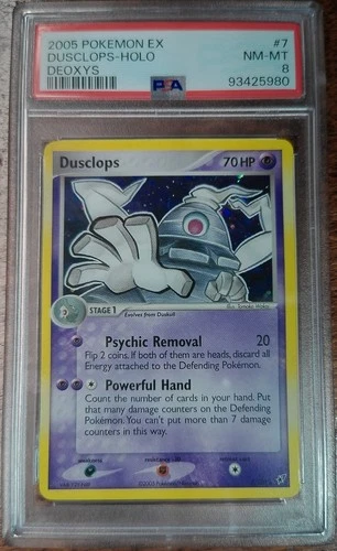 2005 Pokemon EX Deoxys Dusclops Holo #7 PSA 8 NM-MT Vintage Rare Psychic