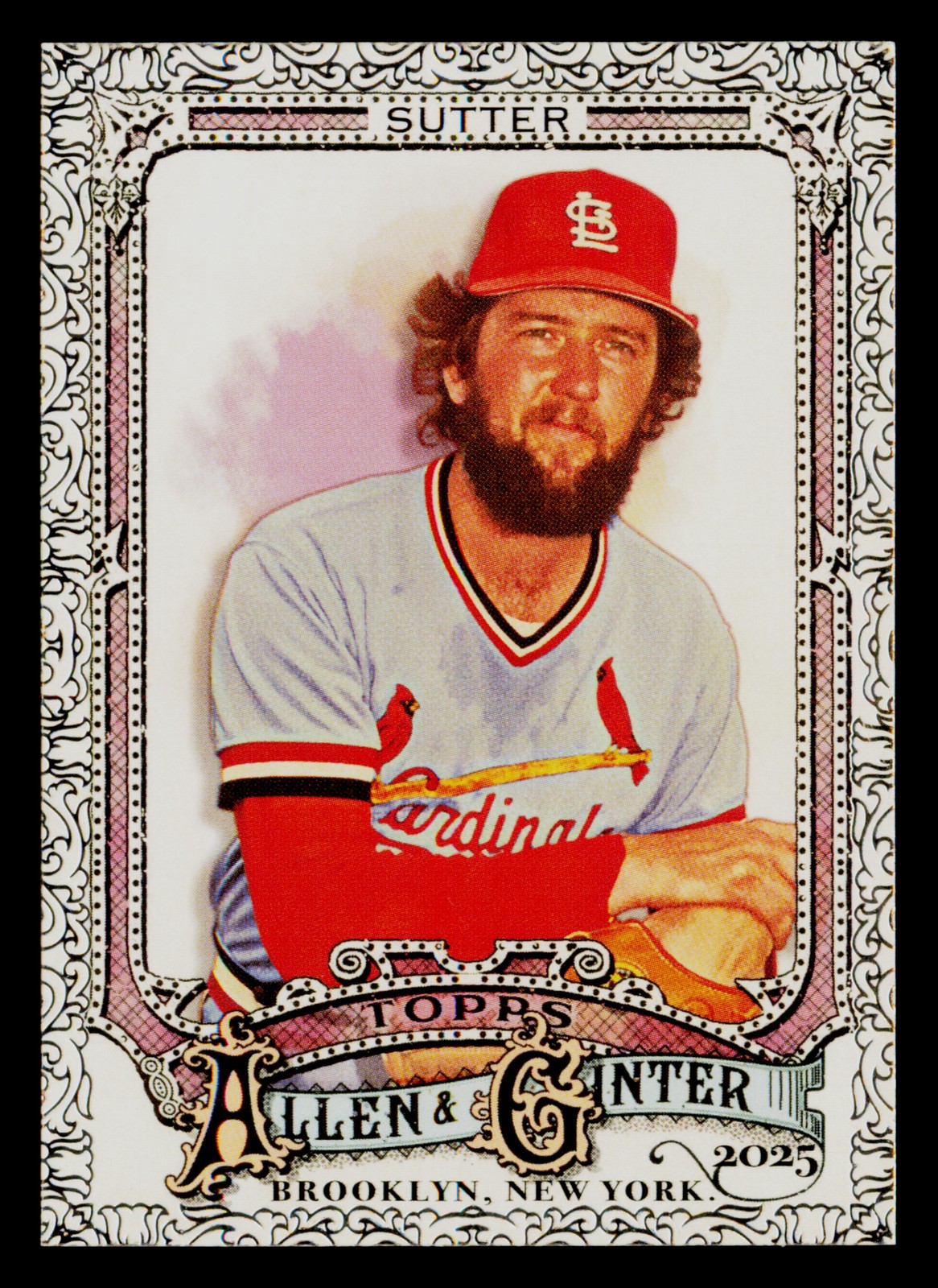 2025 Topps Allen & Ginter #313 Bruce Sutter Foil Filagree
