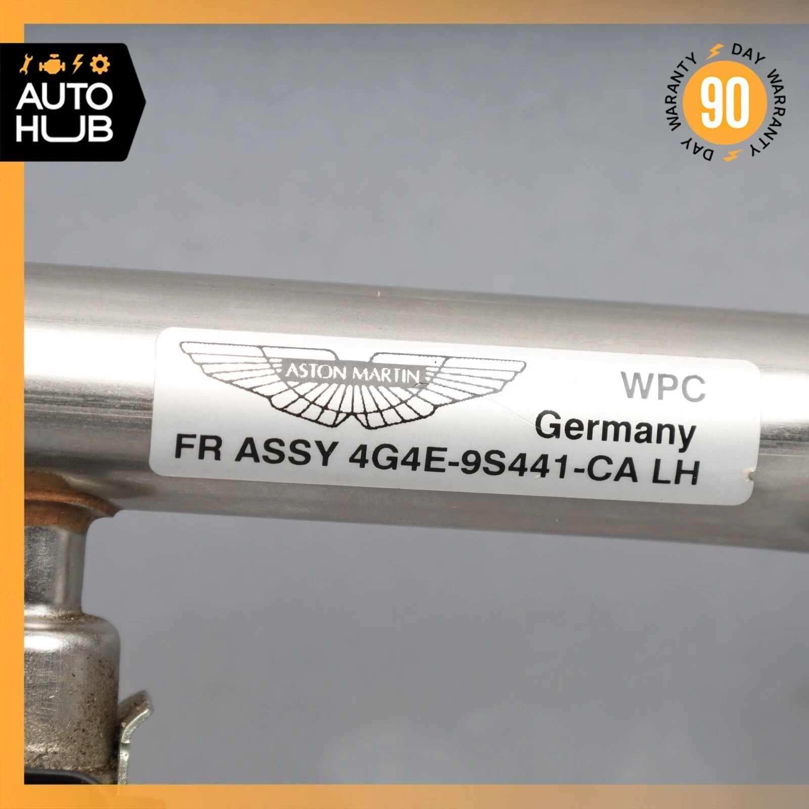 10-17 Aston Martin DB9 Rapide Fuel Injector Rail Set w/Injectors OEM 11k