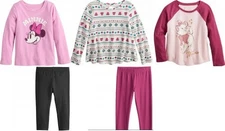 New 5pc Disney Jumping Bean Minnie Mouse Marie Shirts Leggings Outfits 12 mo NWT